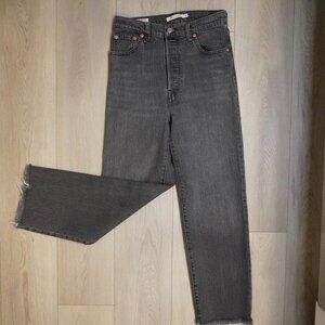 Levi’s Ribcage Straight – Black Wash size 26